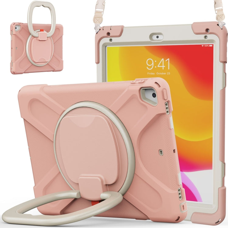 Silicone + PC Protective Case with Holder & Shoulder Strap, For iPad 9.7 inch (2018/2017), For Samsung Galaxy Tab A 8.0 (2019) T290 / T295