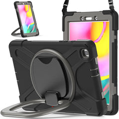 Silicone + PC Protective Case with Holder & Shoulder Strap, For iPad 9.7 inch (2018/2017), For Samsung Galaxy Tab A 8.0 (2019) T290 / T295