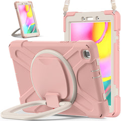 Silicone + PC Protective Case with Holder & Shoulder Strap, For iPad 9.7 inch (2018/2017), For Samsung Galaxy Tab A 8.0 (2019) T290 / T295