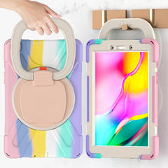 Silicone + PC Protective Case with Holder & Shoulder Strap, For iPad 9.7 inch (2018/2017), For Samsung Galaxy Tab A 8.0 (2019) T290 / T295