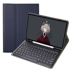 YA098B Detachable Lambskin Texture Round Keycap Bluetooth Keyboard Leather Case with Pen Slot & Stand, For iPad Air 5 / 4 10.9 inch 2020 / Pro 11 inch 2020 / 2018, For iPad 10.2 (2020) & (2019) / Air 3 10.5 inch / Pro 10.5 inch�������������������������...