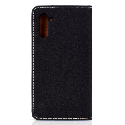 Solid Color Magnetic Horizontal Flip Leather Case with Card Slot & Holder, For Galaxy Note 10
