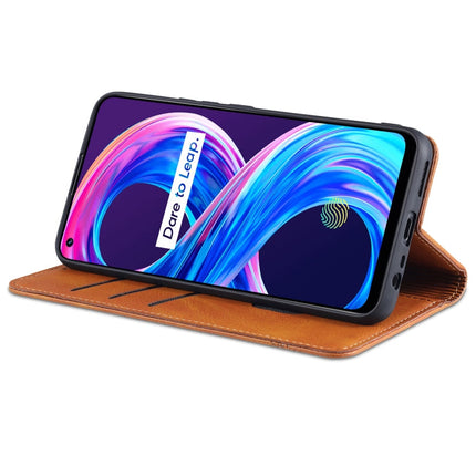 AZNS Magnetic Calf Texture Horizontal Flip Leather Case with Card Slots & Holder & Wallet, For OPPO Realme 8 / 8 Pro, For Xiaomi Mi 11 Pro