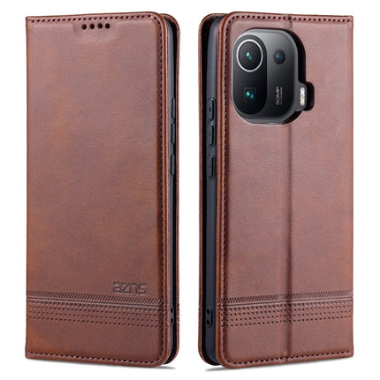 AZNS Magnetic Calf Texture Horizontal Flip Leather Case with Card Slots & Holder & Wallet, For OPPO Realme 8 / 8 Pro, For Xiaomi Mi 11 Pro