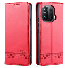 AZNS Magnetic Calf Texture Horizontal Flip Leather Case with Card Slots & Holder & Wallet, For Xiaomi Mi 11 Pro, For OPPO Realme 8 / 8 Pro