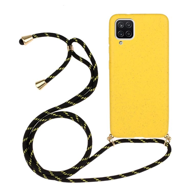 Wheat Straw Material + TPU Protective Case with Lanyard, For Samsung Galaxy A12, For Samsung Galaxy A32 5G, For Samsung Galaxy A52 5G / 4G, For Samsung Galaxy A72 5G / 4G