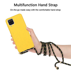 Wheat Straw Material + TPU Protective Case with Lanyard, For Samsung Galaxy A12, For Samsung Galaxy A32 5G, For Samsung Galaxy A52 5G / 4G, For Samsung Galaxy A72 5G / 4G