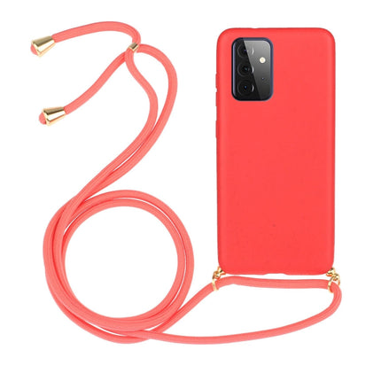 Wheat Straw Material + TPU Protective Case with Lanyard, For Samsung Galaxy A12, For Samsung Galaxy A32 5G, For Samsung Galaxy A52 5G / 4G, For Samsung Galaxy A72 5G / 4G