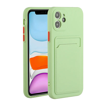 Card Slot Design Shockproof TPU Protective Case, For iPhone 11 Pro Max, For iPhone 12 mini