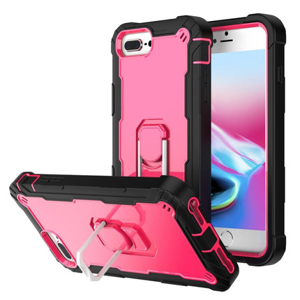 PC + Rubber 3-layers Shockproof Protective Case with Rotating Holder, For iPhone 8 Plus / 7 Plus, For iPhone 11