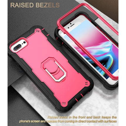 PC + Rubber 3-layers Shockproof Protective Case with Rotating Holder, For iPhone 8 Plus / 7 Plus, For iPhone 11