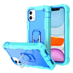 For iPhone 11 / Mint Green + Blue