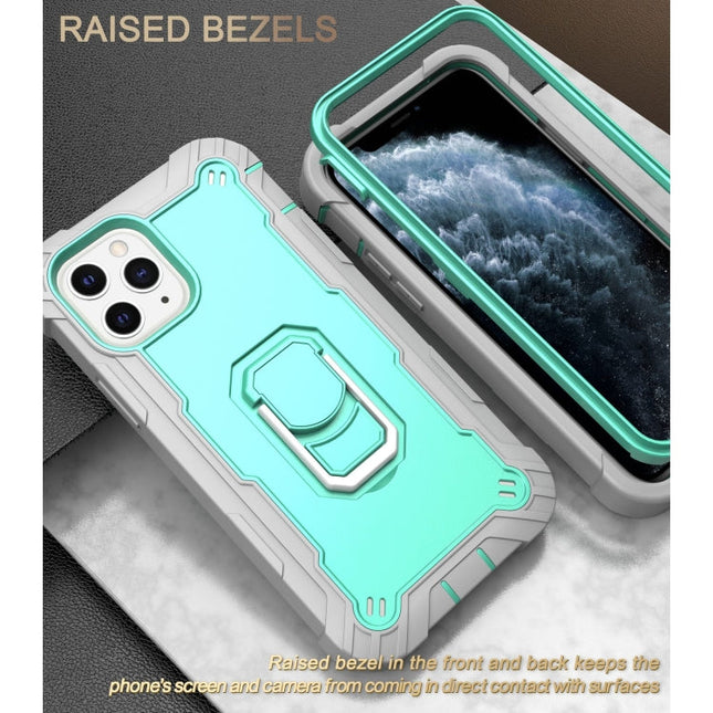 PC + Rubber 3-layers Shockproof Protective Case with Rotating Holder, For iPhone 11 Pro, For iPhone 11 Pro Max