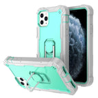 For iPhone 11 Pro Max / Grey White + Mint Green