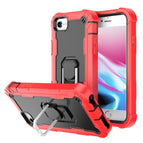 For iPhone SE 2022 / SE 2020 / 8 / 7 / Red + Black