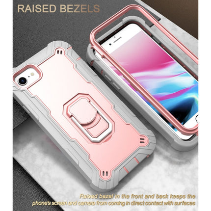 PC + Rubber 3-layers Shockproof Protective Case with Rotating Holder, For iPhone SE 2022 / SE 2020 / 8 / 7, For iPhone XS / X