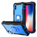 For iPhone XS / X / Black + Blue