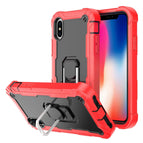 For iPhone XS / X / Red + Black