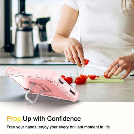 PC + Rubber 3-layers Shockproof Protective Case with Rotating Holder, For iPhone XR, For iPhone XS Max