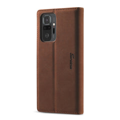 Forwenw F1 Series Matte Strong Magnetism Horizontal Flip Leather Case with Holder & Card Slots & Wallet & Photo Frame, For Xiaomi Redmi Note 10 Pro