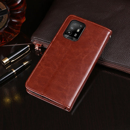 idewei Crazy Horse Texture Horizontal Flip Leather Case with Holder & Card Slots & Wallet, For OPPO A94 5G, For OPPO A95 5G, For OPPO Realme 8 5G