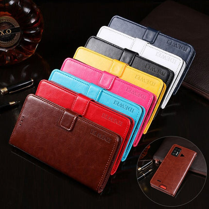 idewei Crazy Horse Texture Horizontal Flip Leather Case with Holder & Card Slots & Wallet, For Umidigi Bison GT, For Honor Play 20