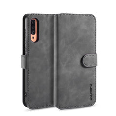 DG.MING Retro Oil Side Horizontal Flip Case with Holder & Card Slots & Wallet, For Huawei Mate 30 Pro, For Xiaomi Redmi 8A, For Galaxy A70s, For OnePlus 7T