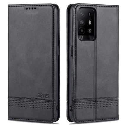 AZNS Magnetic Calf Texture Horizontal Flip Leather Case with Card Slots & Holder & Wallet, For OPPO A54 4G, For OPPO A94 5G, For OPPO A95 5G, For Xiaomi Mi 11 Lite