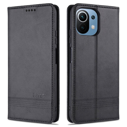 AZNS Magnetic Calf Texture Horizontal Flip Leather Case with Card Slots & Holder & Wallet, For OPPO A54 4G, For OPPO A94 5G, For OPPO A95 5G, For Xiaomi Mi 11 Lite
