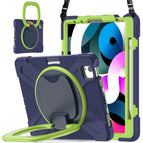For iPad Air 2022 / 2020 10.9 / Navy Blue+Yellow Green