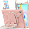 Silicone + PC Protective Case with Holder & Shoulder Strap, For iPad Air 2022 / 2020 10.9, For Samsung Tab A 10.1 (2019) T510/T515