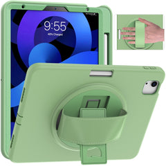 360 Degree Rotation PC + TPU Protective Case with Holder & Hand-strap & Pen Slot, For iPad Air 2022 / Air 2020 10.9, For Samsung Galaxy Tab S8 / Galaxy Tab S7 11 inch T870/T875