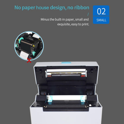 POS-9220 100x150mm Thermal Express Bill Self-adhesive Label Printer, USB + Bluetooth with Holder Version,, USB + Bluetooth,EU Plug, USB + Bluetooth,US Plug, USB + Bluetooth,UK Plug