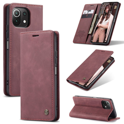 CaseMe 013 Multifunctional Horizontal Flip Leather Case, with Card Slot & Holder & Wallet, For Xiaomi Mi 11 Lite, For Samsung Galaxy S21 FE