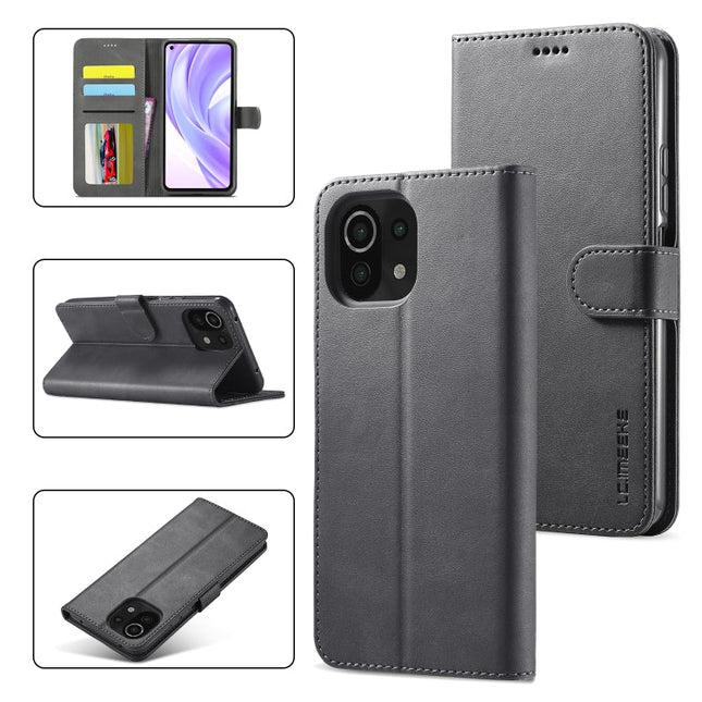 LC.IMEEKE Calf Texture Horizontal Flip Leather Case, with Holder & Card Slots & Wallet, For Xiaomi Mi 11 Lite, For Samsung Galaxy A82