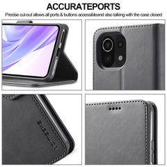 LC.IMEEKE Calf Texture Horizontal Flip Leather Case, with Holder & Card Slots & Wallet, For Xiaomi Mi 11 Lite, For Samsung Galaxy A82