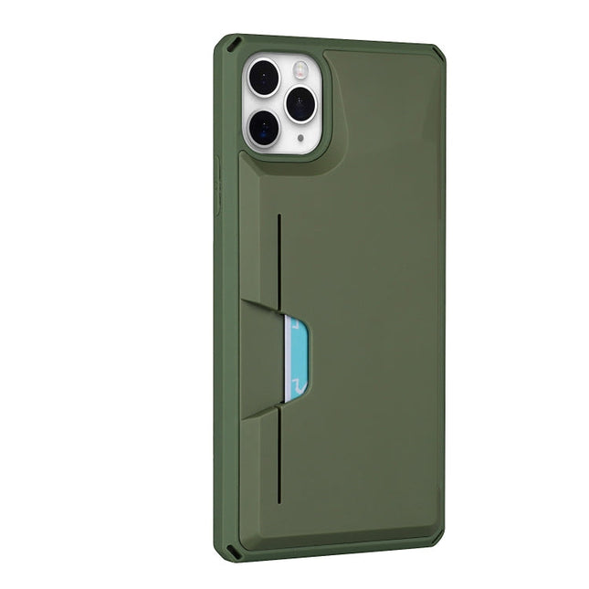 Armor Shockproof TPU + PC Hard Case with Card Slot Holder Funtion, For iPhone 11 Pro Max