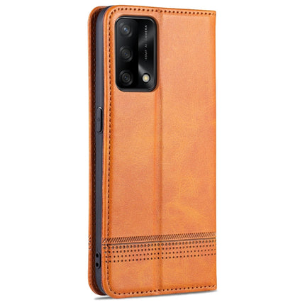 AZNS Magnetic Calf Texture Horizontal Flip Leather Case with Card Slots & Holder & Wallet, For OPPO A74 4G / F19