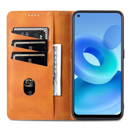 AZNS Magnetic Calf Texture Horizontal Flip Leather Case with Card Slots & Holder & Wallet, For OPPO A74 4G / F19