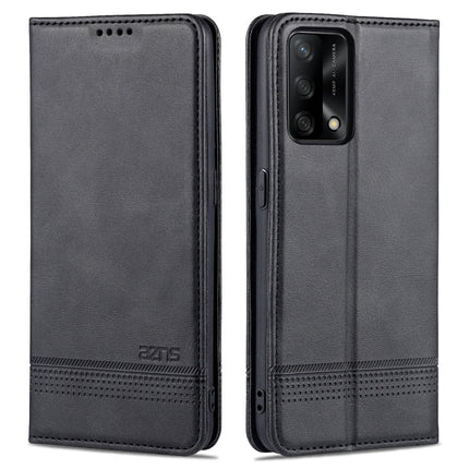 AZNS Magnetic Calf Texture Horizontal Flip Leather Case with Card Slots & Holder & Wallet, For OPPO A74 4G / F19