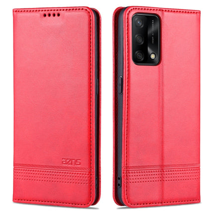 AZNS Magnetic Calf Texture Horizontal Flip Leather Case with Card Slots & Holder & Wallet, For OPPO A74 4G / F19