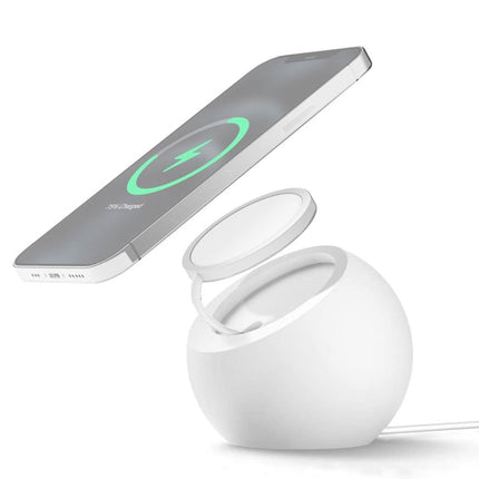 Silicone Pellet Magsafe Magnetic Charger Holder for iPhone 12 Series and Above, Silicone Pellet