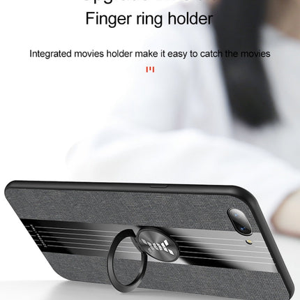 XINLI Stitching Cloth Textue Shockproof TPU Protective Case with Ring Holder