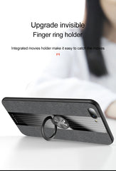 XINLI Stitching Cloth Textue Shockproof TPU Protective Case with Ring Holder, For OPPO A3, For OPPO A5, For OPPO A7, For OPPO A9