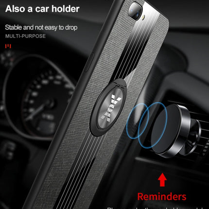 XINLI Stitching Cloth Textue Shockproof TPU Protective Case with Ring Holder