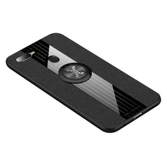 XINLI Stitching Cloth Textue Shockproof TPU Protective Case with Ring Holder, For OPPO A7X / F9, For OPPO A57, For OPPO A59, For OPPO A73