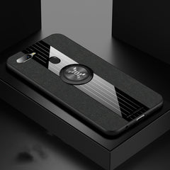 XINLI Stitching Cloth Textue Shockproof TPU Protective Case with Ring Holder, For OPPO A7X / F9, For OPPO A57, For OPPO A59, For OPPO A73