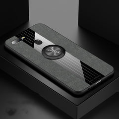 XINLI Stitching Cloth Textue Shockproof TPU Protective Case with Ring Holder, For OPPO A7X / F9, For OPPO A57, For OPPO A59, For OPPO A73