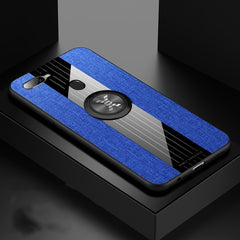 XINLI Stitching Cloth Textue Shockproof TPU Protective Case with Ring Holder, For OPPO A7X / F9, For OPPO A57, For OPPO A59, For OPPO A73