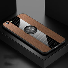 XINLI Stitching Cloth Textue Shockproof TPU Protective Case with Ring Holder, For OPPO A7X / F9, For OPPO A57, For OPPO A59, For OPPO A73